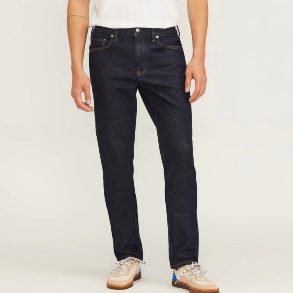 Everlane Uniform Mens The Skinny Jeans 40x33 Dark Indigo Wash Slim Stretch